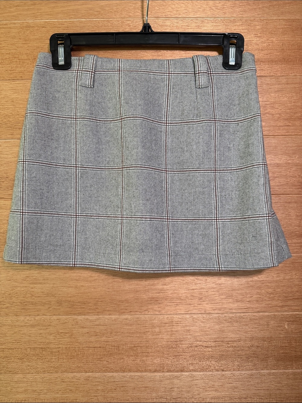 Abercrombie & Fitch Gray Plaid Mini Skirt